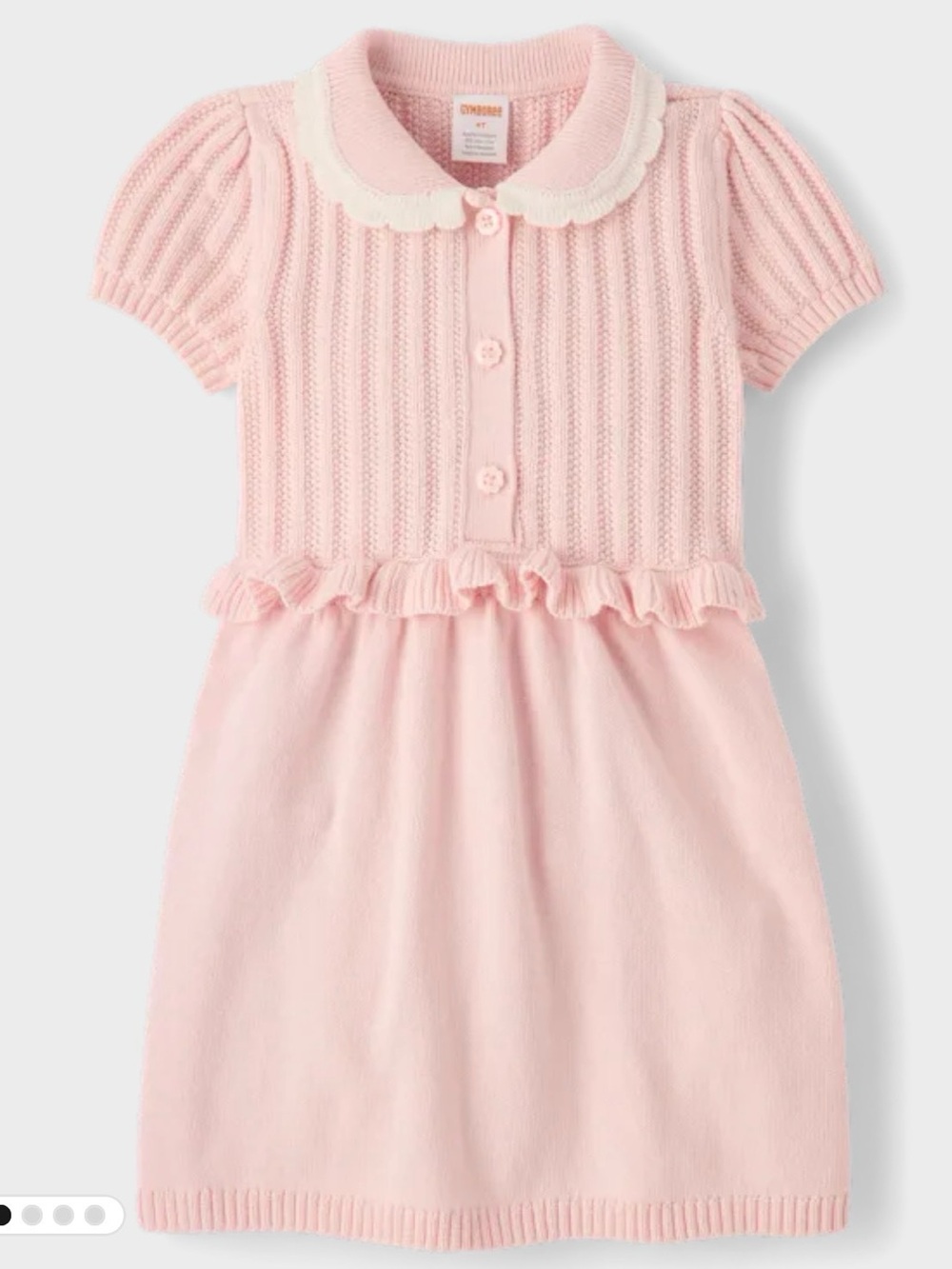 Girls stitched Peter Pan sweater dress from Gymboree